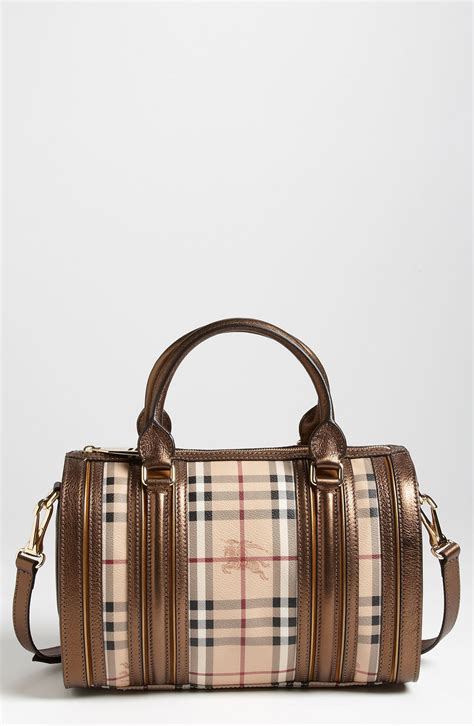 Burberry Haymarket Check Bowling Bag 